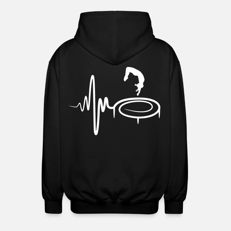 Trampolin Kind - Unisex Kapuzenjacke - Schwarz