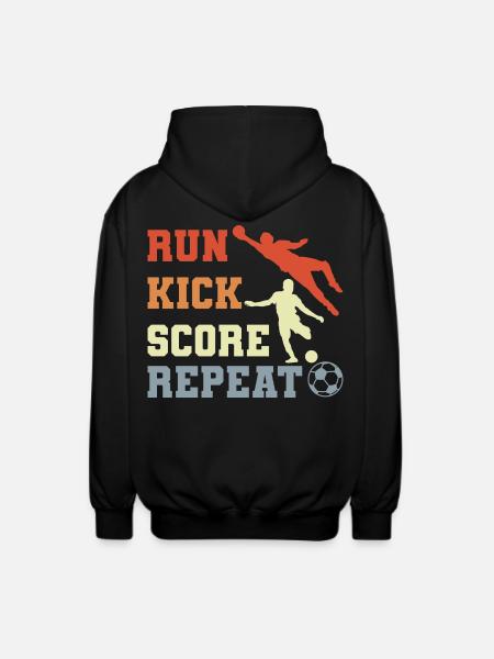 Soccer Player Routine - Unisex Hooded Jacket - black