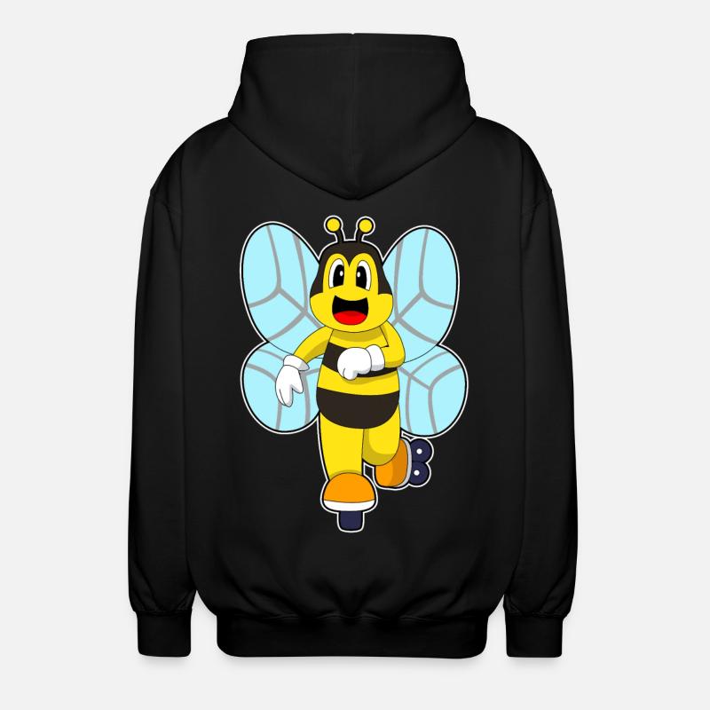 Biene Inline skating Inline skates - Unisex Kapuzenjacke - Schwarz