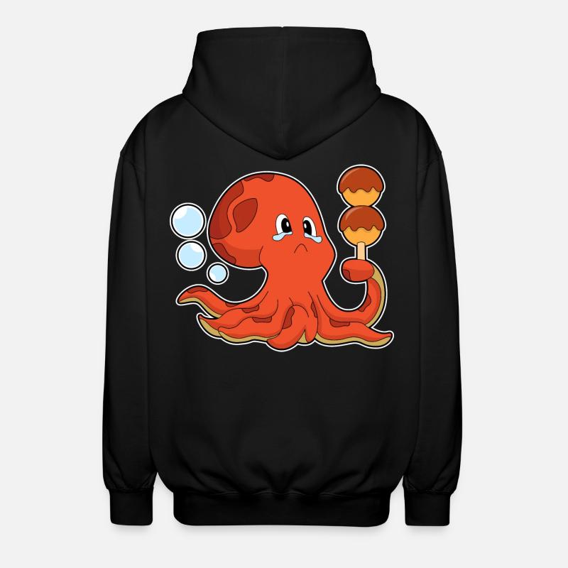 Poulpe Takoyaki - Veste à capuche unisexe - noir