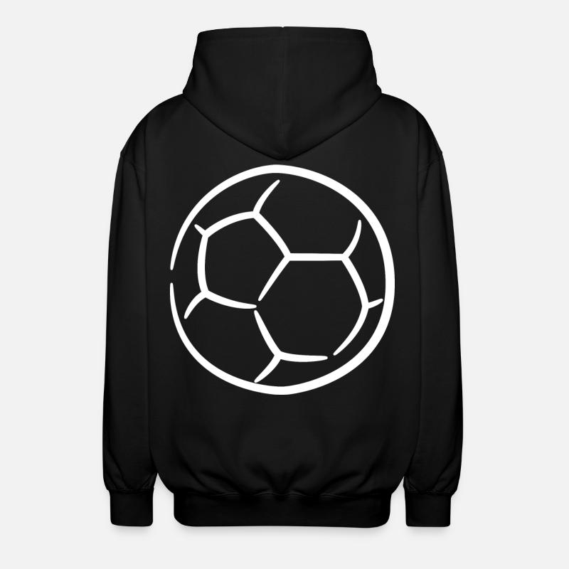 Dessin de handball - Veste à capuche unisexe - noir
