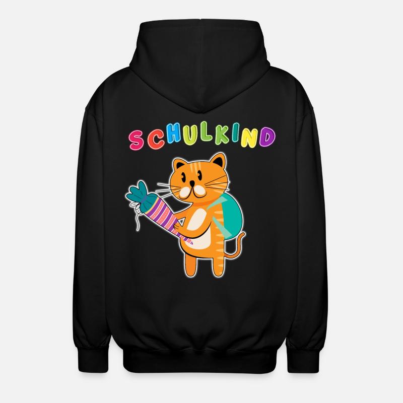 Schulkind Einschulung | Schulanfang ABC-Schütze - Unisex Kapuzenjacke - Schwarz