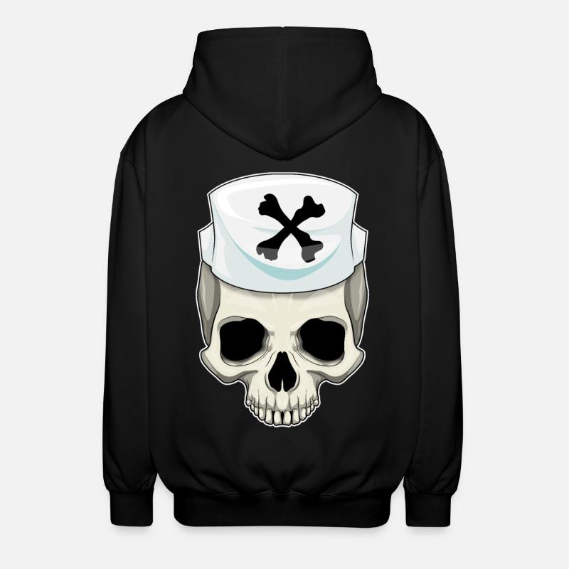 Infirmière crânienne - Veste à capuche unisexe - noir