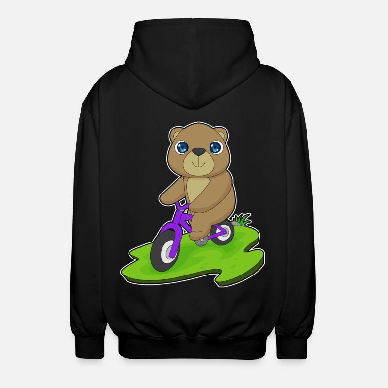 Vélo d’ours - Veste à capuche unisexe - noir
