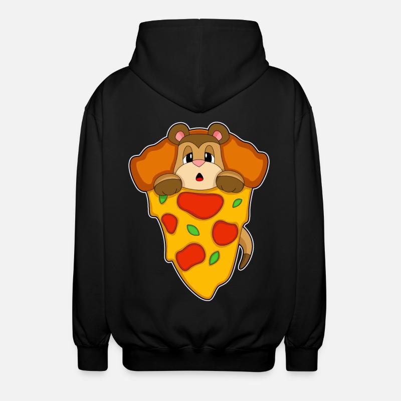 Pizza suricate - Veste à capuche unisexe - noir