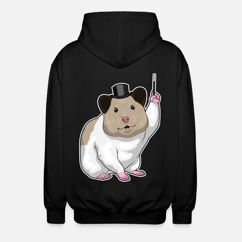 Baguette magique de hamster - Veste à capuche unisexe - noir