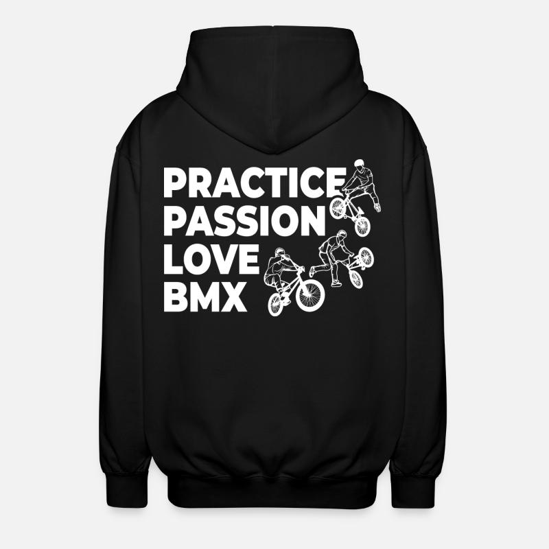 Lustiger BMX Spruch - Unisex Kapuzenjacke - Schwarz