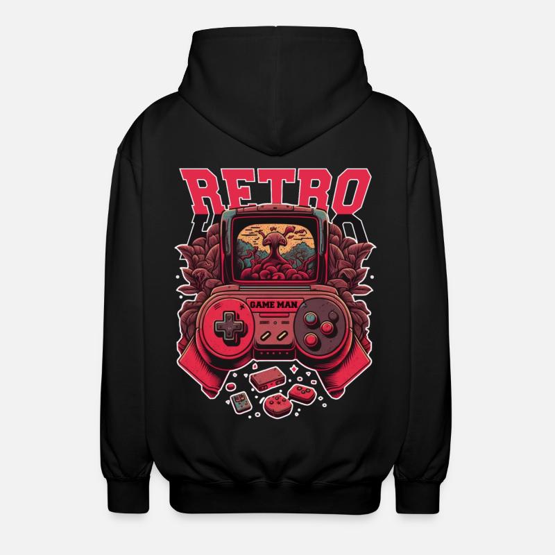 Console rétro - Veste à capuche unisexe - noir