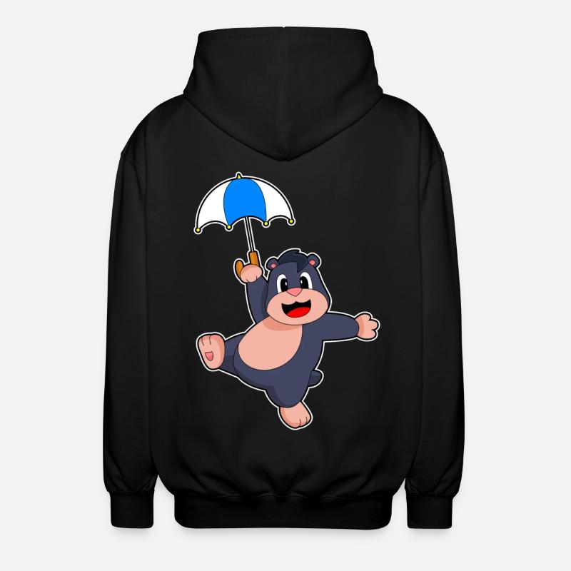 Mole Umbrella - Unisex Hooded Jacket - black
