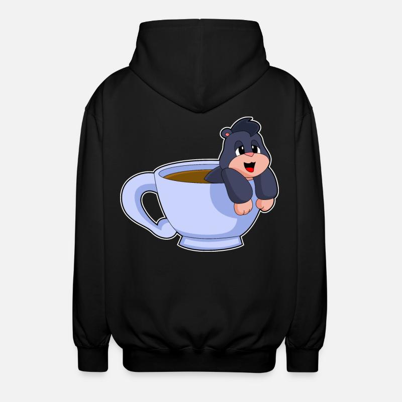 Tasse à café Mole - Veste à capuche unisexe - noir