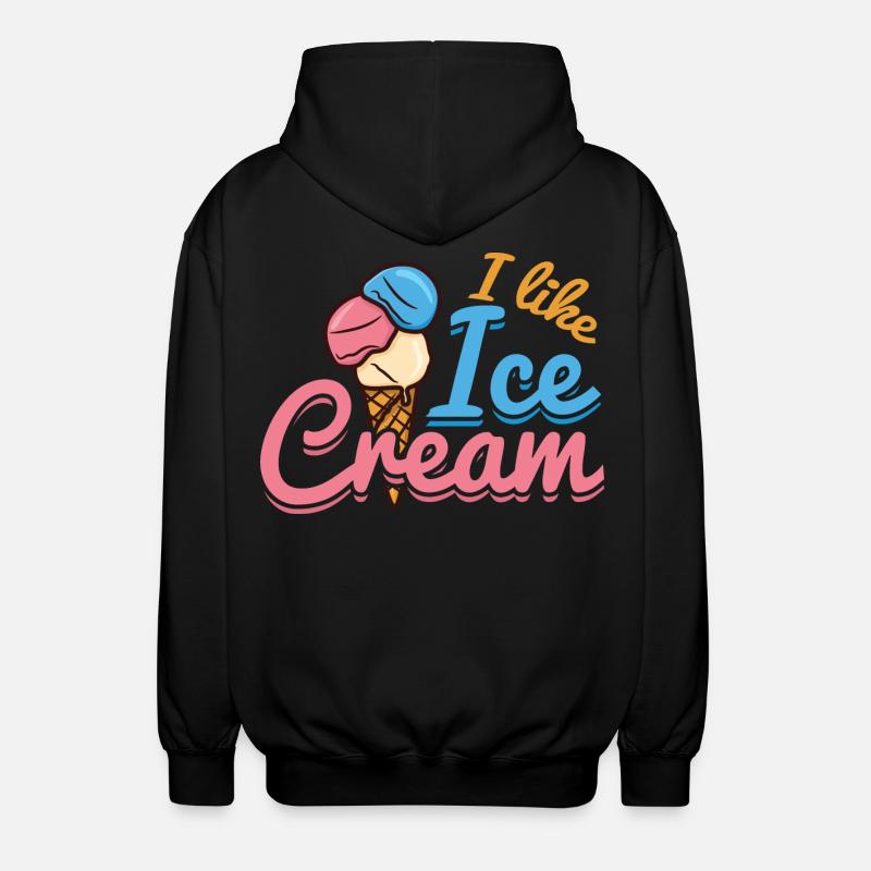 Amour de la crème glacée - Veste à capuche unisexe - noir