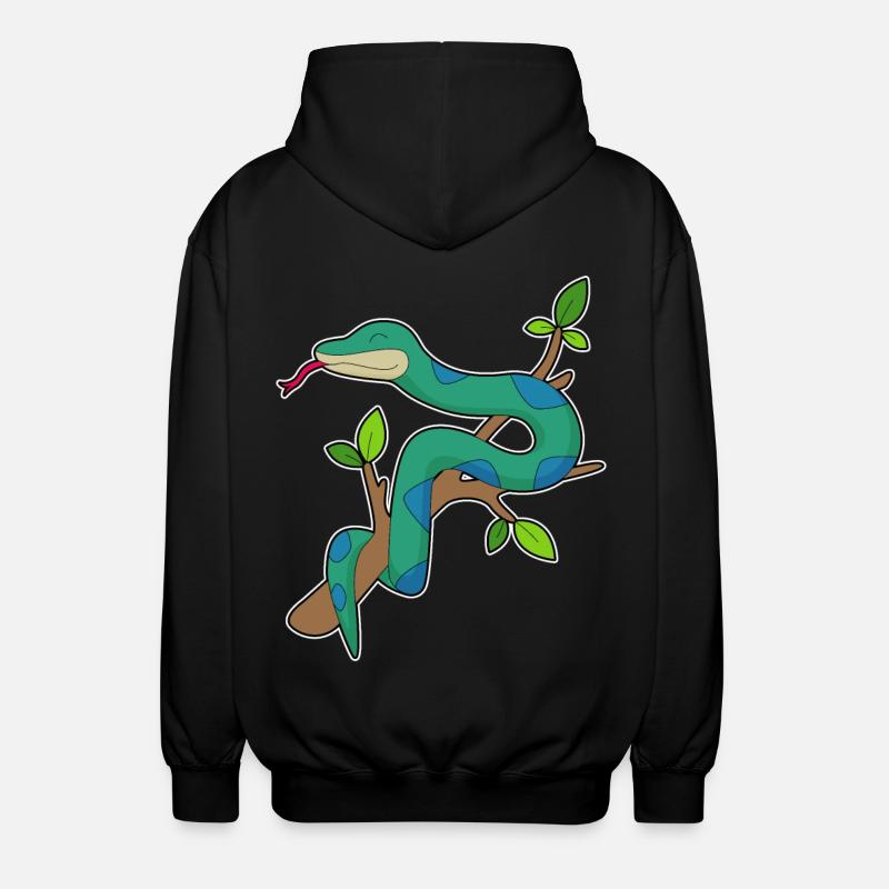 Branche de serpent - Veste à capuche unisexe - noir