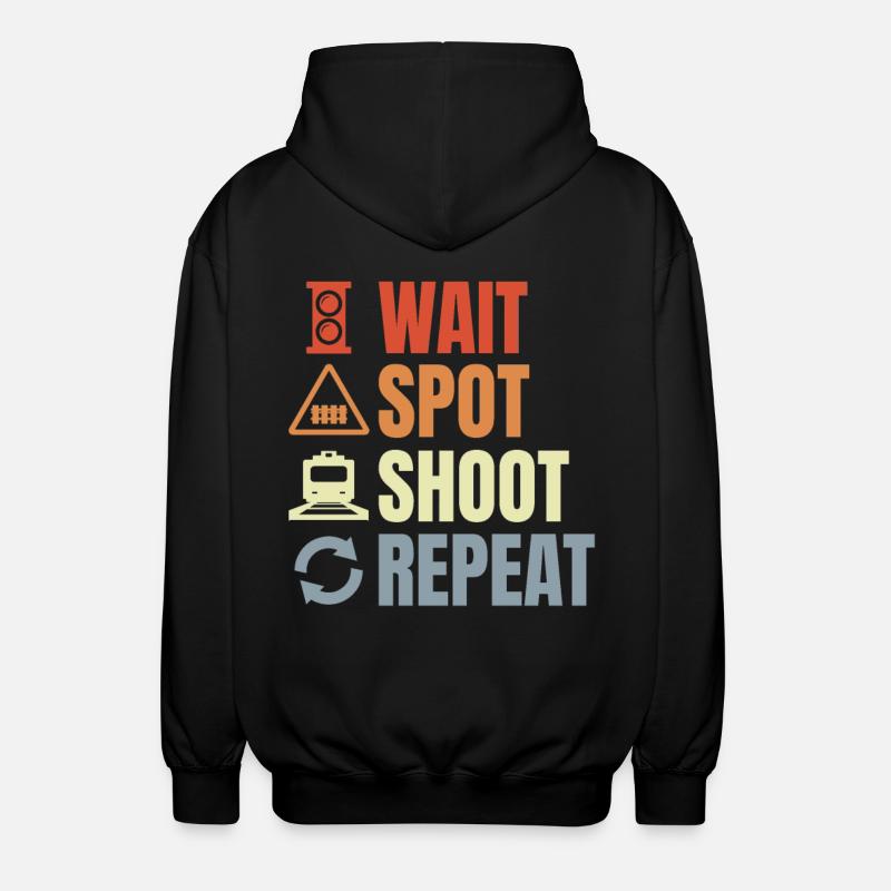 Routine des cheminots - Veste à capuche unisexe - noir