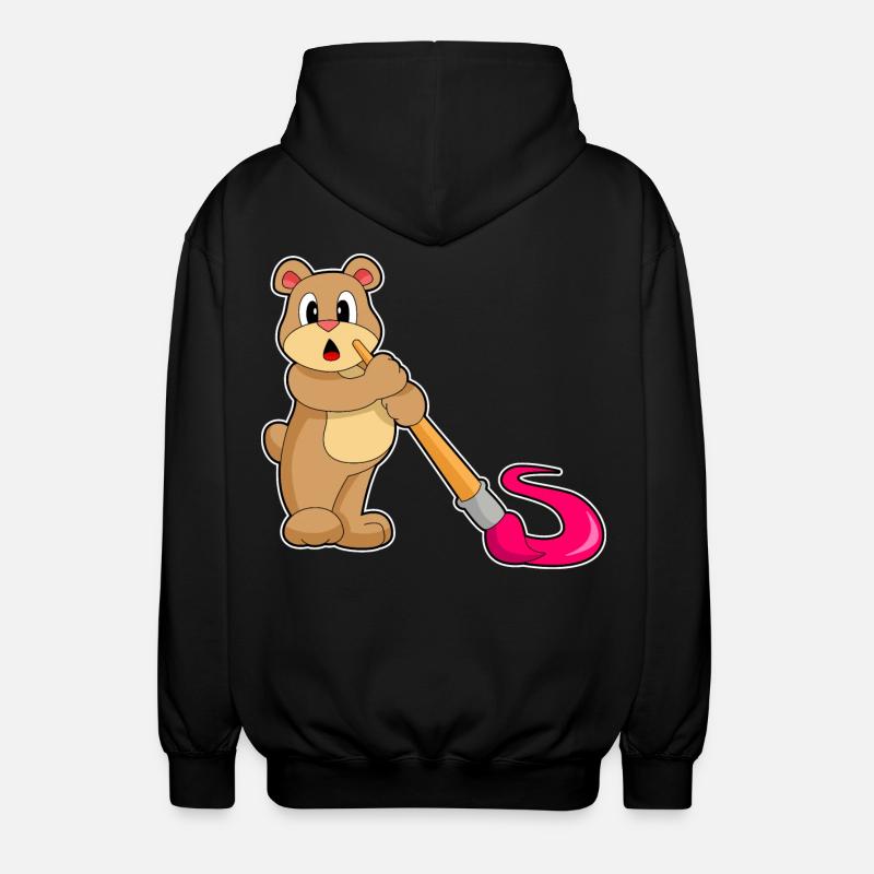 Pinceau d’ours - Veste à capuche unisexe - noir
