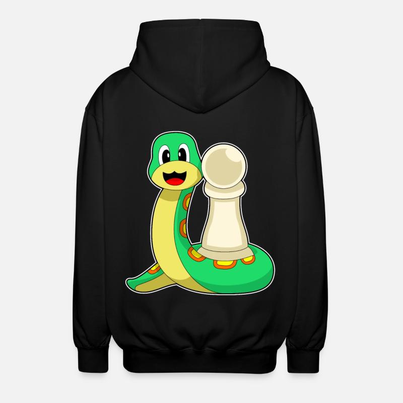 Schachfigur Bauer Schlange Schach - Unisex Kapuzenjacke - Schwarz