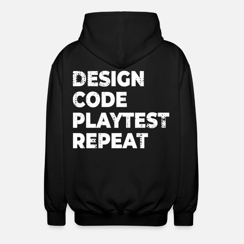 Spielentwicklung Progress - Unisex Kapuzenjacke - Schwarz