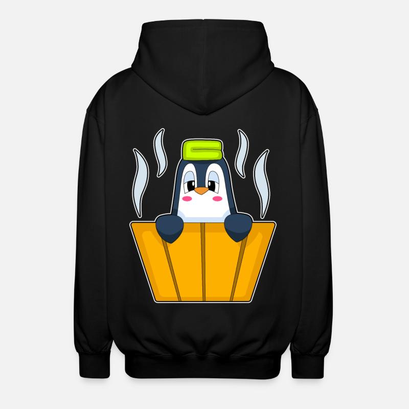 Baignoire pingouin - Veste à capuche unisexe - noir