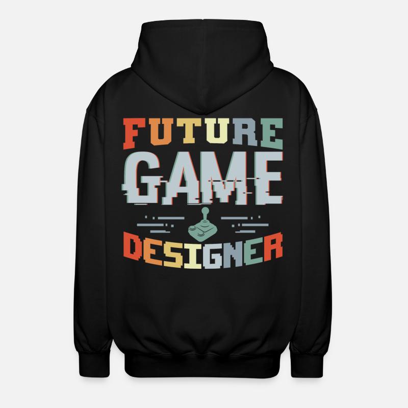 Future Game Developer - Unisex Hooded Jacket - black