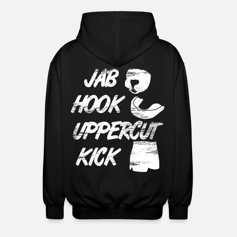 Lustiger Kickboxer Spruch - Unisex Kapuzenjacke - Schwarz