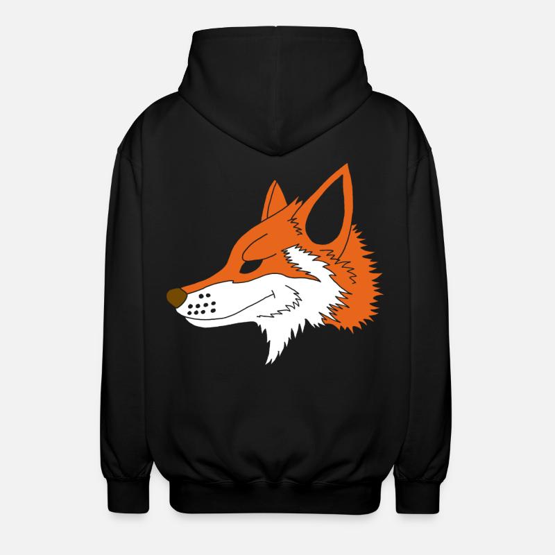 Rusé comme un renard - Veste à capuche unisexe - noir