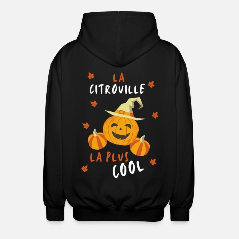 La citrouille la plus cool - Veste à capuche unisexe - noir