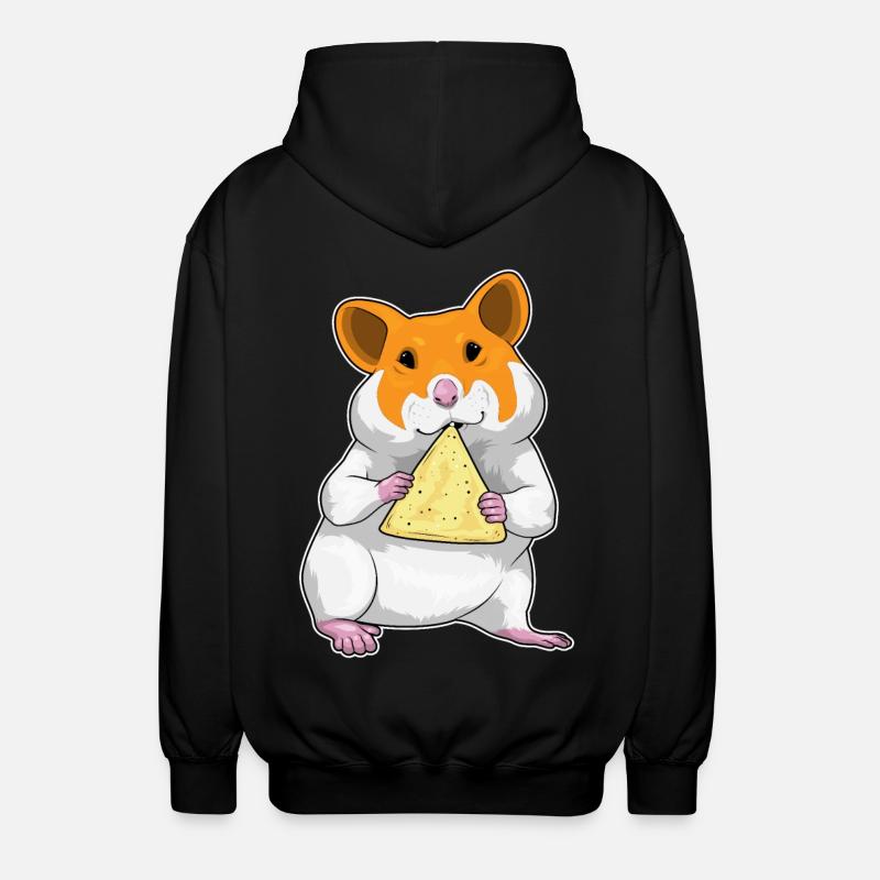Croustilles de hamster - Veste à capuche unisexe - noir