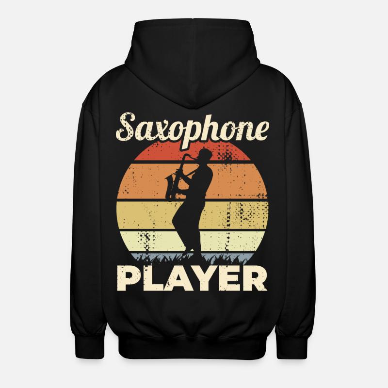 Drôle de saxophoniste - Veste à capuche unisexe - noir