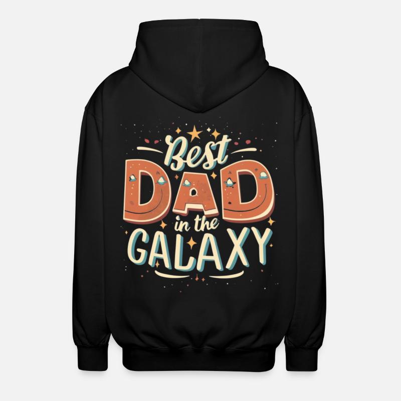 Bester Papa in der Galaxie - Unisex Kapuzenjacke - Schwarz