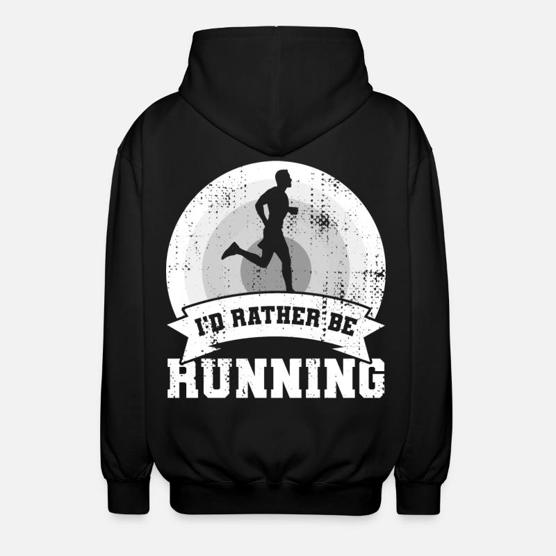 Je préfère aller courir - Veste à capuche unisexe - noir