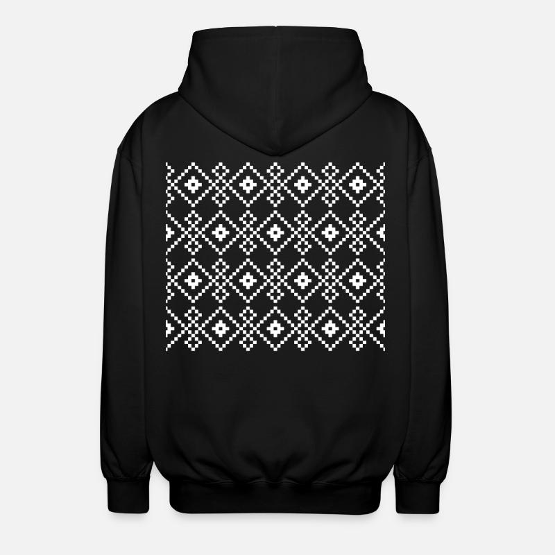 Christmas Plain Sweater (dark) - Unisex Hooded Jacket - black