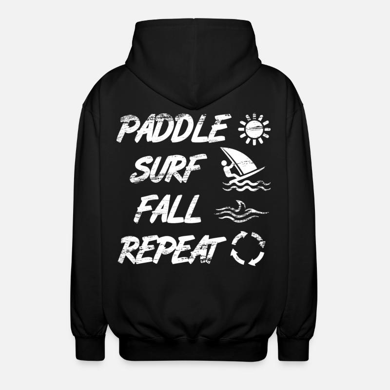 Windsurfer Spruch - Unisex Kapuzenjacke - Schwarz