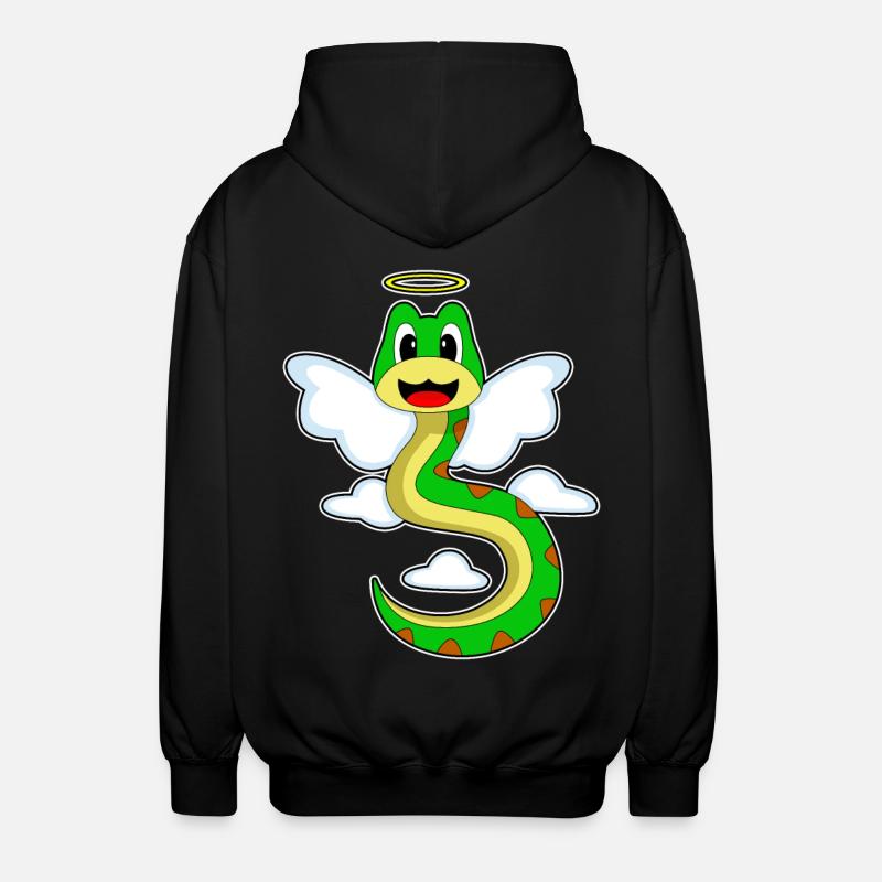 Serpent Ange Ailes d’Ange - Veste à capuche unisexe - noir