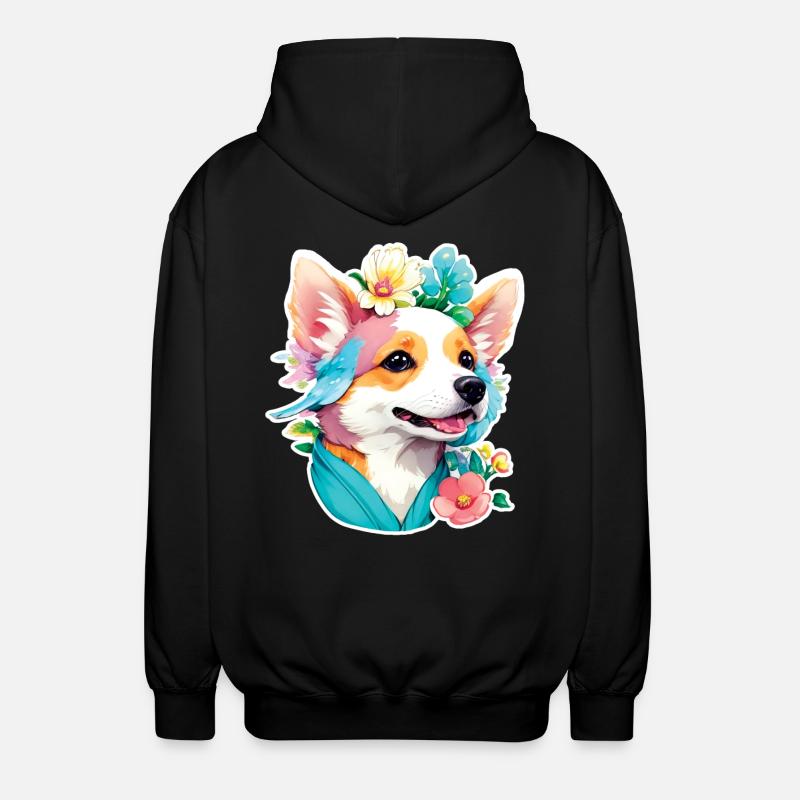 Corgi - Veste à capuche unisexe - noir