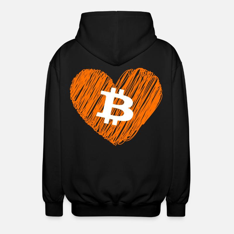 Bitcoin Crypto Cryptocurrency Splash - Veste à capuche unisexe - noir