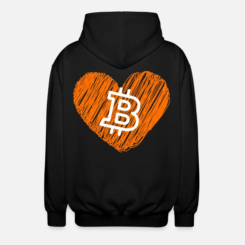 Bitcoin Crypto Cryptocurrency Splash - Veste à capuche unisexe - noir