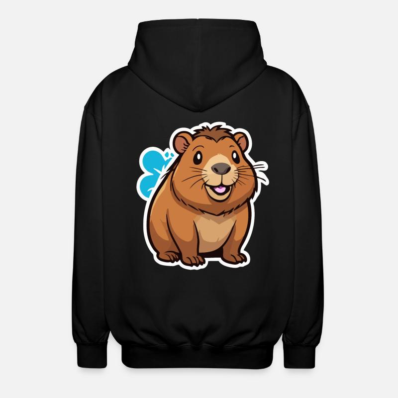 Capybara - Veste à capuche unisexe - noir