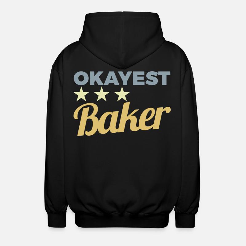 Average baker - Unisex Hooded Jacket - black
