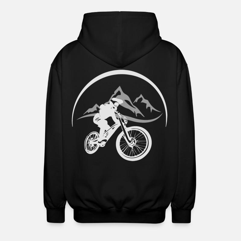 Mountain Biker - Unisex Hooded Jacket - black