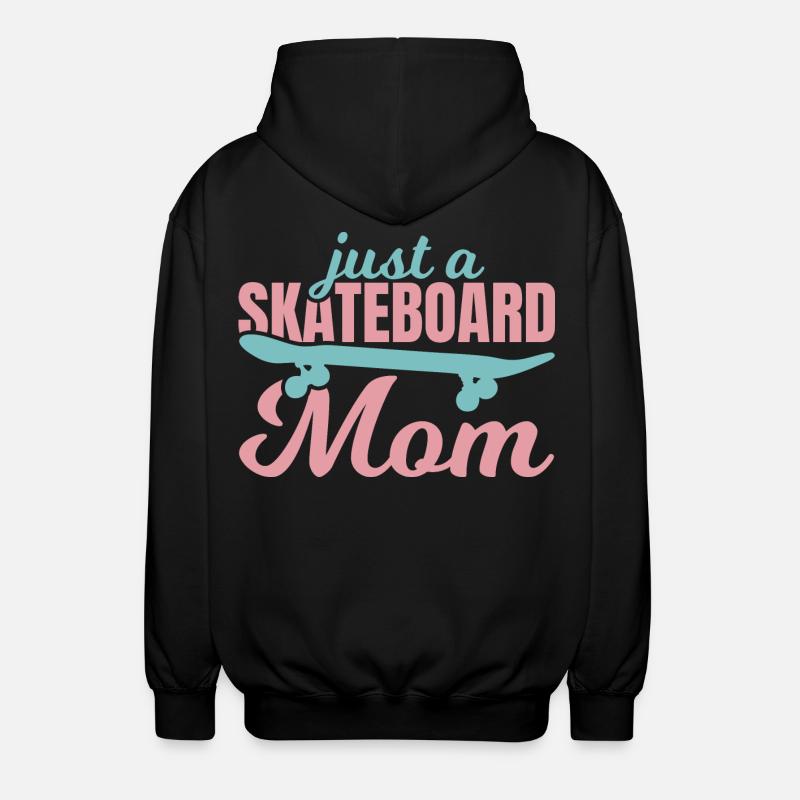 Skateboard Mutter - Unisex Kapuzenjacke - Schwarz