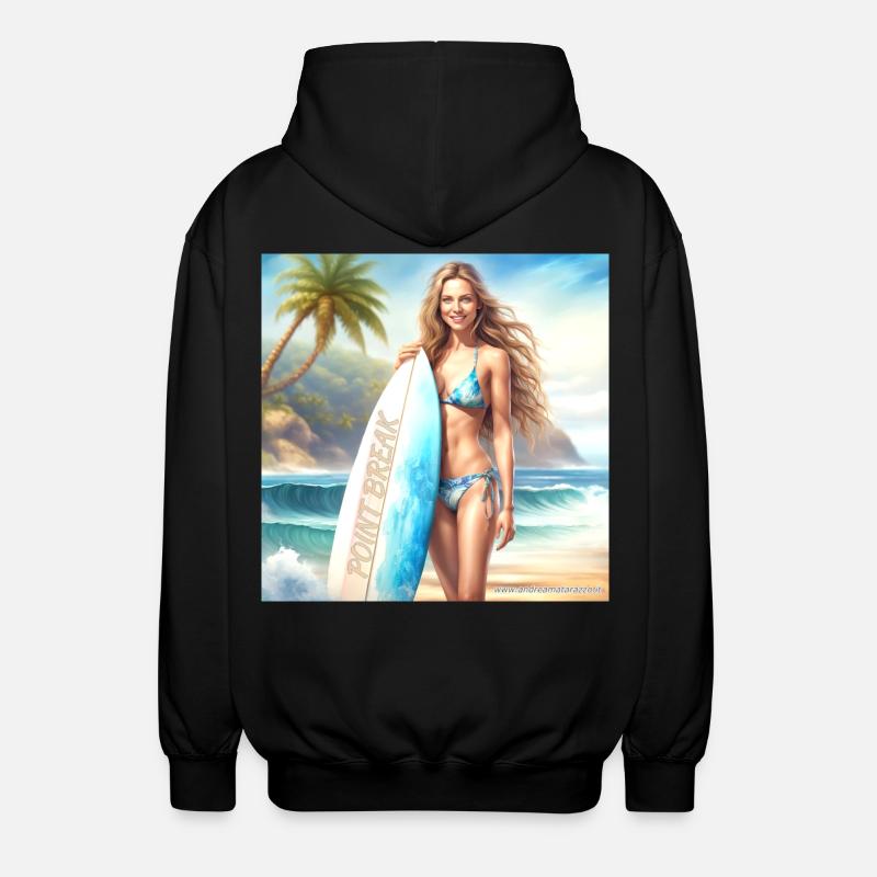 Fille Action Surf 2 - Veste à capuche unisexe - noir