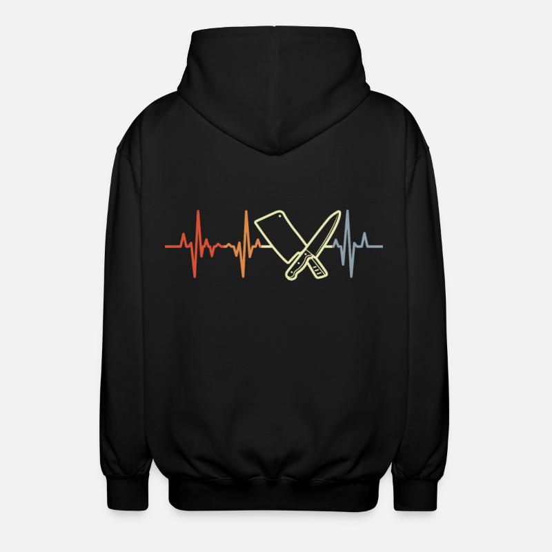 Couperet de boucher Pulse Beat - Veste à capuche unisexe - noir