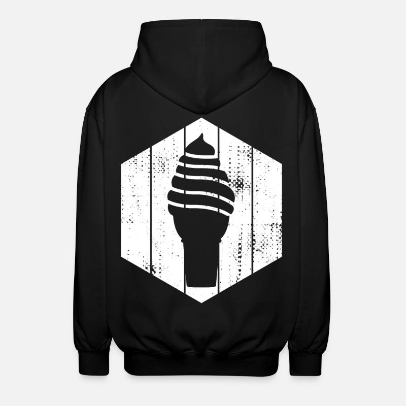 Softeis - Unisex Kapuzenjacke - Schwarz