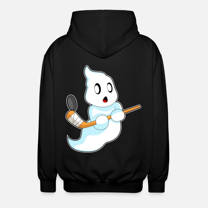 Geist Eishockey Eishockeyschläger - Unisex Kapuzenjacke - Schwarz