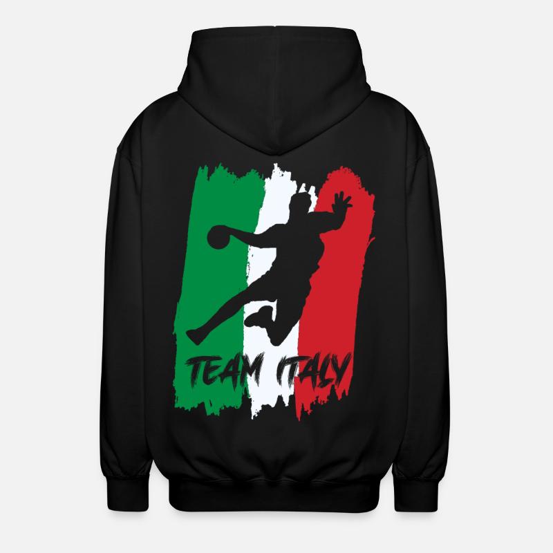 Équipe d’Italie de handball - Veste à capuche unisexe - noir