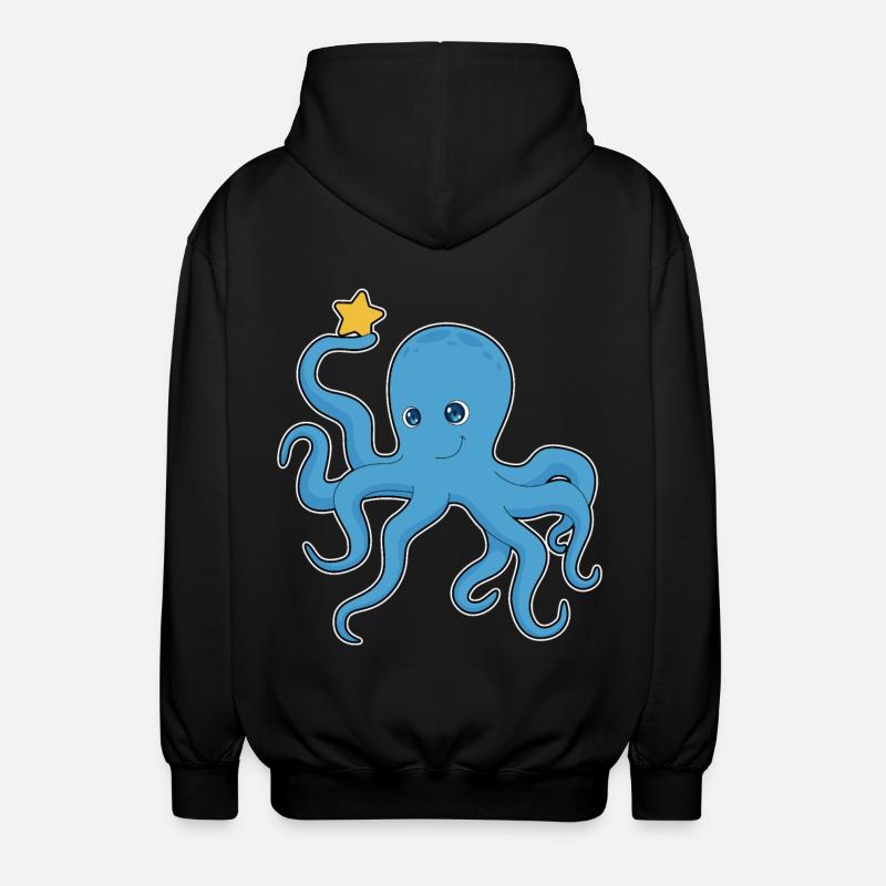 Étoile de poulpe - Veste à capuche unisexe - noir