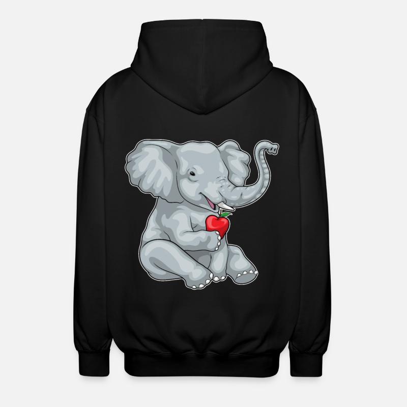 Pomme éléphant - Veste à capuche unisexe - noir