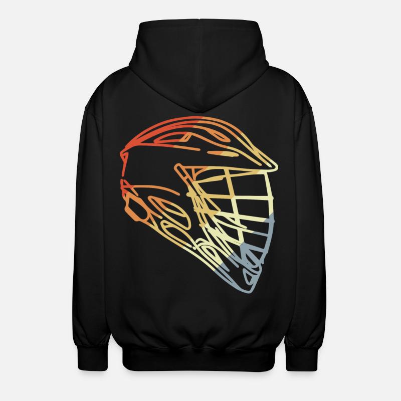 Casque de crosse style rétro - Veste à capuche unisexe - noir