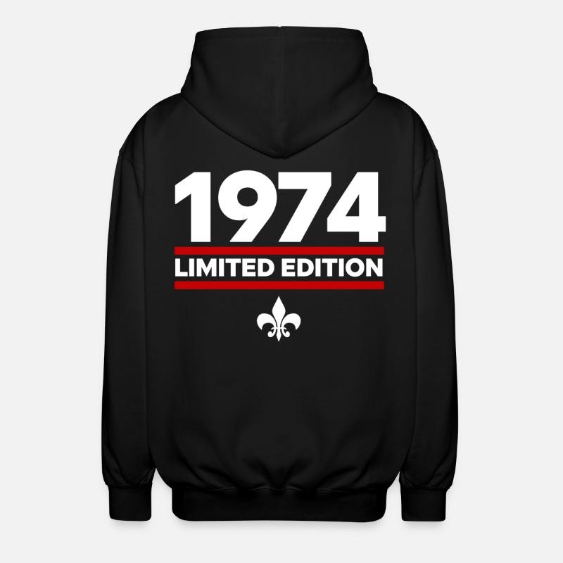 Édition limitée 1974 - Veste à capuche unisexe - noir