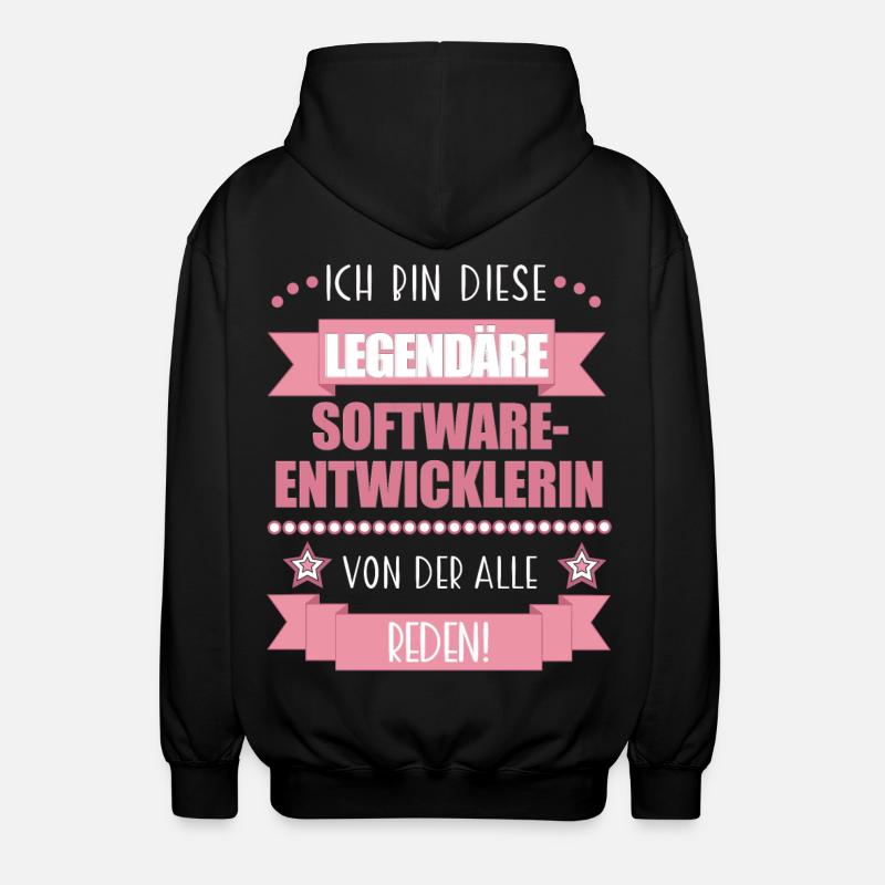 Softwareentwicklerin Codeexpertin süßes Geschenk - Unisex Kapuzenjacke - Schwarz