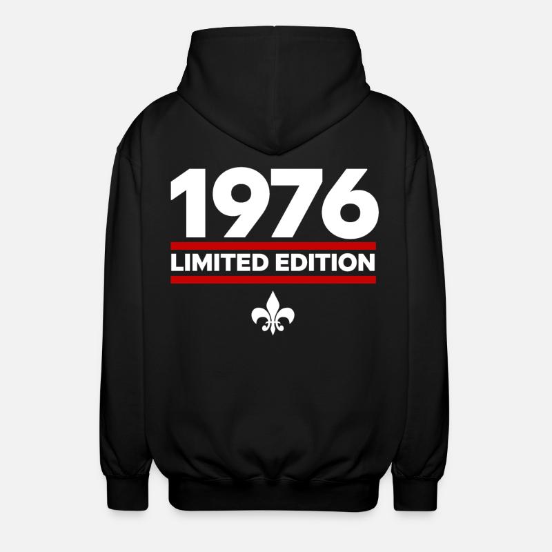 Édition limitée de 1976 - Veste à capuche unisexe - noir